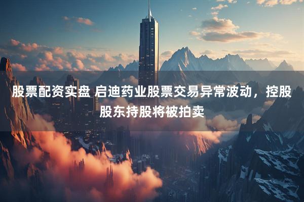 股票配资实盘 启迪药业股票交易异常波动，控股股东持股将被拍卖
